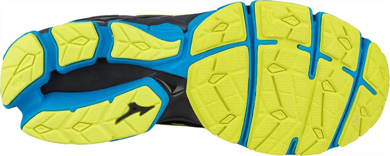 Mizuno Men's Wave Sky 2 Grey/Yellow UK 8.5-6